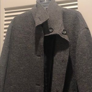 NWT NEVER WORN CHARCOAL PEACOAT